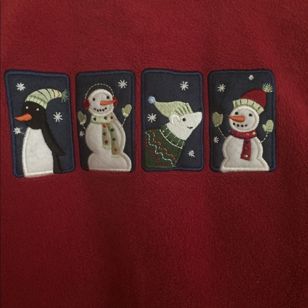 Red Fleece Christmas sweater